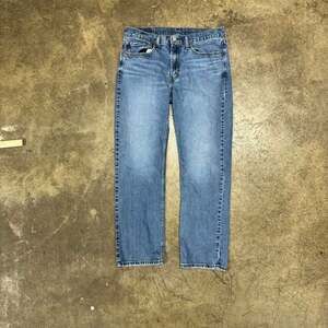 Levi's 514 Straight Leg Light Wash Blue Jeans, Size 34x32